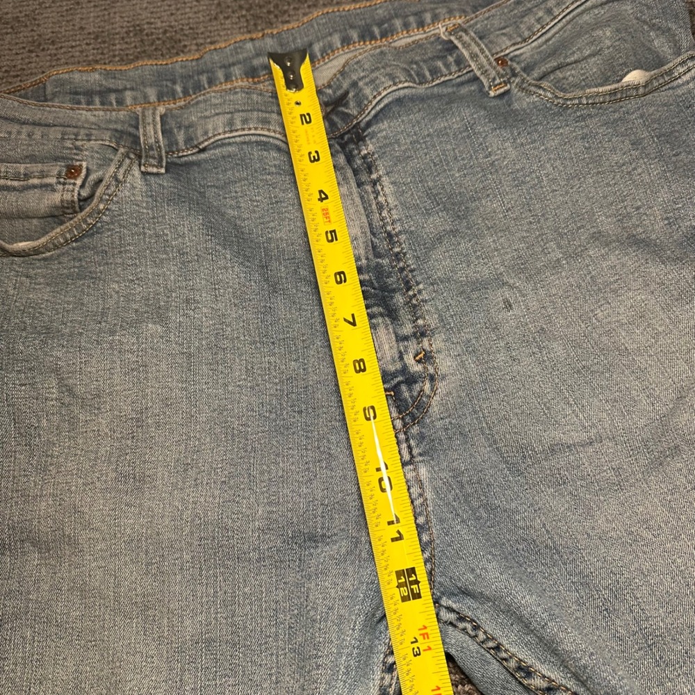 Levis 511 Slim Fit Jeans Mens 40x32 Light Wash Blue Denim 04511-1390 - Picture 7 of 11